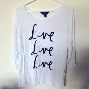 3/4 sleeve top